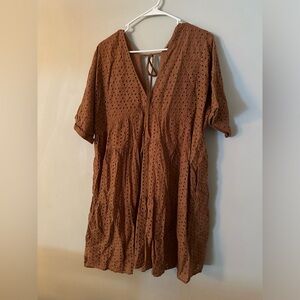 Wishlist Apparel Eyelet Babydoll Dress size Large